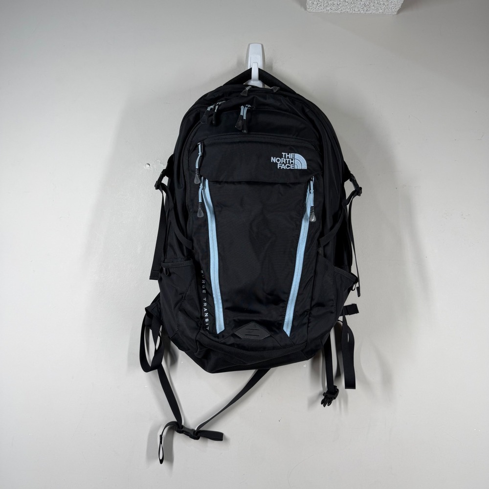 The North Face Surge Transit Commuter Travel Backpack Black FlexVent Laptop Bag
